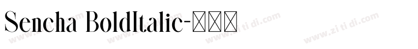 Sencha BoldItalic字体转换